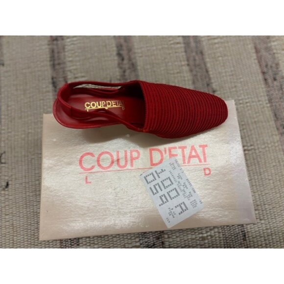 Coup Detat Red Mesh 2.5" Heels Ladies Size 8M Comfortable & Stylish Pointed Toe - Picture 7 of 7